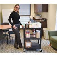 Electric Utility Cart, 3 Tiers, 24" x 42" x 18", 300 lbs. Capacity Maritime Industrial Rubber