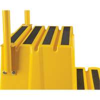 Industrial Step Stool, 4 Steps, 44" x 22-1/4" x 65-1/8" High Maritime Industrial Rubber