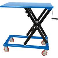 Manual Scissor Lift Table, 37-3/8" L x 23-5/8" W, Steel, 660 lbs. Capacity Maritime Industrial Rubber
