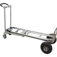 3-in-1 Convertible Hand Truck, Aluminum, 600 lbs. Capacity Maritime Industrial Rubber