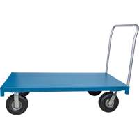 Heavy-Duty Platform Truck, 48" L x 24" W, 1200 lbs. Capacity, Flat Free Casters Maritime Industrial Rubber
