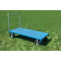 Heavy-Duty Platform Truck, 48" L x 24" W, 1200 lbs. Capacity, Flat Free Casters Maritime Industrial Rubber