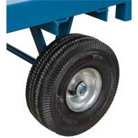 Outdoor Platform Wagon Truck, 24" W x 48" L, 1000 lbs. Capacity Maritime Industrial Rubber