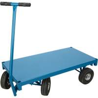 Outdoor Platform Wagon Truck, 24" W x 48" L, 1000 lbs. Capacity Maritime Industrial Rubber