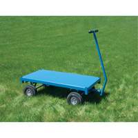 Outdoor Platform Wagon Truck, 24" W x 48" L, 1000 lbs. Capacity Maritime Industrial Rubber