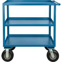 Outdoor Shelf Cart, 3 Tiers, 18" W x 39" H x 33" D, 1200 lbs. Capacity Maritime Industrial Rubber