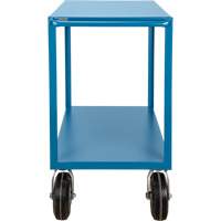 Outdoor Shelf Cart, 2 Tiers, 18" W x 39" H x 33" D, 1200 lbs. Capacity Maritime Industrial Rubber