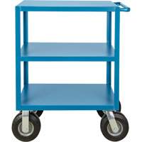 Outdoor Shelf Cart, 3 Tiers, 18" W x 39" H x 33" D, 1200 lbs. Capacity Maritime Industrial Rubber