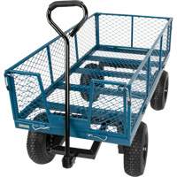 Wagon with Drop Sides, 24" W x 48" L, 800 lbs. Capacity Maritime Industrial Rubber