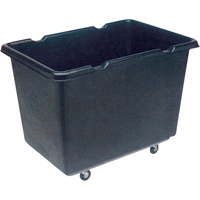 Light-Duty Econocarts Box Trucks, Black Recycled Plastic, 39" L x 27" W x 29" H, 12 cu. ft. Volume, 200 lbs. Capacity Maritime Industrial Rubber