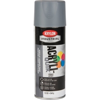 Industrial Acryli-Quik Lacquer, Grey, Very Flat, 12 oz., Aerosol Can Maritime Industrial Rubber