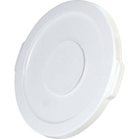 Couvercles ronds Brute, Couvercle plat, Plastique/Poly&eacute;thyl&egrave;ne, Convient aux contenants 15-5/8" dia. Maritime Industrial Rubber