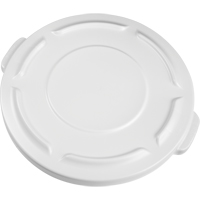 Couvercles ronds Brute, Couvercle plat, Plastique/Poly&eacute;thyl&egrave;ne, Convient aux contenants 19-7/8" dia. Maritime Industrial Rubber