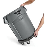 Brute&reg; Dolly, Polyethylene, Black, Fits: 20 - 55 US Gal. Maritime Industrial Rubber