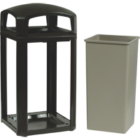 Cadre pour contenant Landmark Series Classique a/enveloppe rigide, Plastique, 50 gal. US Maritime Industrial Rubber