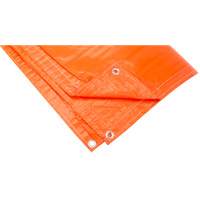 B&acirc;ches isol&eacute;es, Poly&eacute;thyl&egrave;ne, Orange, 20' x 12' x 8 mils Maritime Industrial Rubber