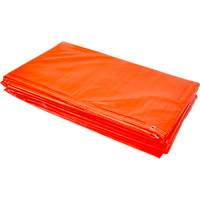 B&acirc;ches isol&eacute;es, Poly&eacute;thyl&egrave;ne, Orange, 20' x 12' x 8 mils Maritime Industrial Rubber