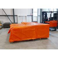 B&acirc;ches isol&eacute;es, Poly&eacute;thyl&egrave;ne, Orange, 20' x 12' x 8 mils Maritime Industrial Rubber