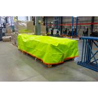 B&acirc;che tiss&eacute;e robuste haute visibilit&eacute;, Poly&eacute;thyl&egrave;ne, Vert/Orange, 16' x 20' x 12 mils Maritime Industrial Rubber