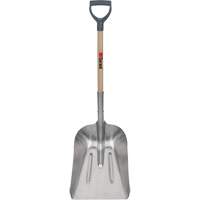 #8 Grain Scoop Shovel, Wood, Aluminum Blade, D-Grip Handle, 29" Length Maritime Industrial Rubber