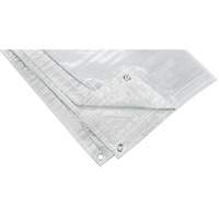 B&acirc;che isol&eacute;e, Poly&eacute;thyl&egrave;ne, Blanc, 20' x 12' x 8 mils Maritime Industrial Rubber