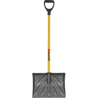 Pro Scraper Shovel, Polypropylene Blade, 18" Wide, D-Grip Handle Maritime Industrial Rubber