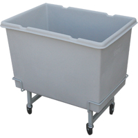 Starcart Elevated Box Truck, Polyethylene, 33" L x 23" W x 29" H, 7 cu. ft. Volume, 200 lbs. Capacity Maritime Industrial Rubber