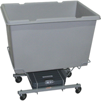 Scale Carts, Polyethylene, 33" L x 23" W x 33" H, 7 cu. ft. Volume, 250 lbs. Capacity Maritime Industrial Rubber