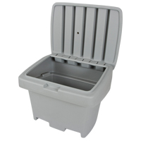 Contenant de rangement robuste pour l'ext&eacute;rieure pour sel et sable, 30" x 24" x 24", 5,5 pi³, Gris Maritime Industrial Rubber