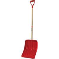 Alpine Snow Shovel, Polypropylene Blade, 13-9/10" Wide, D-Grip Handle, Wearstrip Included Maritime Industrial Rubber