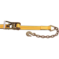 Ratchet Straps, Chain Anchor, 2" W x 30' L, 3335 lbs. (1513 kg) Working Load Limit Maritime Industrial Rubber