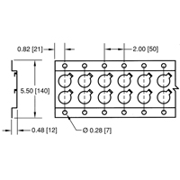Rails logistiques-Rail horizontal de s&eacute;rie E Maritime Industrial Rubber