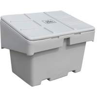 Contenants pour sel & sable SOS, Avec Moraillon, 42" x 29" x 30", 11 pi³, Gris Maritime Industrial Rubber