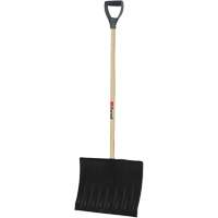 Nordic Snow Shovel, Polypropylene Blade, 17-3/4" Wide, D-Grip Handle Maritime Industrial Rubber