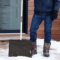 Nordic Snow Shovel, Polypropylene Blade, 17-3/4" Wide, D-Grip Handle Maritime Industrial Rubber