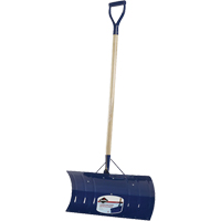 Yukon Snow Pusher, Aluminum Blade, D-Grip Handle, 24" W Maritime Industrial Rubber