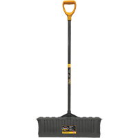 Pro Snow Pusher, Polypropylene Blade, D-Grip Handle, 20-3/4" W Maritime Industrial Rubber
