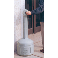 Cendriers Smoker's Cease-Fire, Sur pied, Plastique, Capacit&eacute; 4 gal. US, Hauteur 38-1/2" Maritime Industrial Rubber