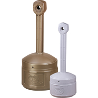 Cendriers Smoker's Cease-Fire, Sur pied, Plastique, Capacit&eacute; 4 gal. US, Hauteur 38-1/2" Maritime Industrial Rubber