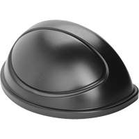 Untouchable&reg; Containers, Half Round Lid, Plastic/Polyethylene, Fits Container Size: 21-5/16" x 21-1/3" Maritime Industrial Rubber