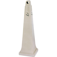 R&eacute;cup&eacute;rateurs de m&eacute;gots de cigarettes Groundskeeper, Sur pied, Plastique, Capacit&eacute; 1 gal. US, Hauteur 39-3/4" Maritime Industrial Rubber