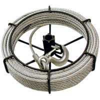 Assemblage de c&acirc;ble de 100' JGP-75A 1/4 tonnes pour chariot-palans JET Maritime Industrial Rubber