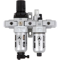 AFRLCM14 2-Piece Miniature Air Filter, Regulator & Lubricator, 1/4" NPT Maritime Industrial Rubber