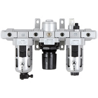 AFRLMI38 3-Piece Intermediate Air Filter, Regulator & Lubricator, 3/8" NPT Maritime Industrial Rubber