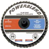 Disque &agrave; lamelles &agrave; rouler POWERBLEND, 2" x Type R, Grain Z120, Alumine de zirconium Maritime Industrial Rubber