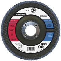 Disque &agrave; lamelles POWERBLEND, 4-1/2" x 7/8", Type 29, Grain Z80, Alumine de zirconium Maritime Industrial Rubber