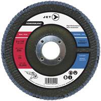 Disque &agrave; lamelles PowerBlend, 7" x 7/8", Type 29, Grain Z40, Alumine de zirconium Maritime Industrial Rubber
