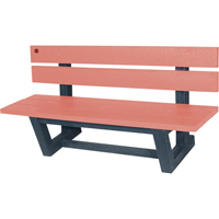 Bancs de parc d'ext&eacute;rieur, Plastique recycl&eacute;, 60" lo x 22-13/16" la x 29-13/16" h, S&eacute;quoia Maritime Industrial Rubber