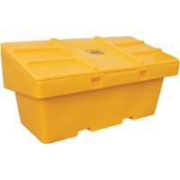 Salt Sand Container SOS, With Hasp, 72" x 36" x 36", 36 cu. Ft., Yellow Maritime Industrial Rubber