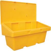 Salt Sand Container SOS, With Hasp, 72" x 36" x 36", 36 cu. Ft., Yellow Maritime Industrial Rubber